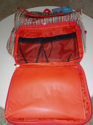 Mochila cambiador neceser bebé rayas