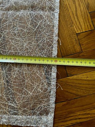 Tende organza oro per porta finestra