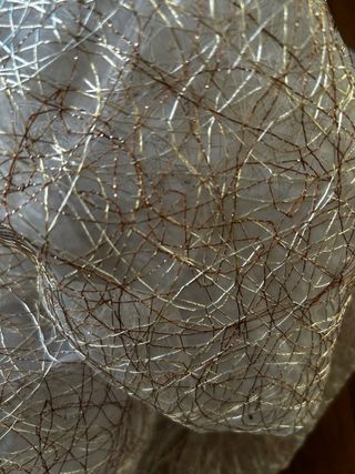 Tende organza oro per porta finestra