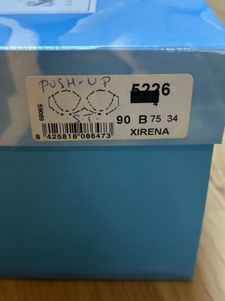 Sujetador Selmark Negro 90B Push Up