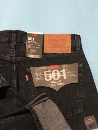 Jeans Levi's 501 Uomo W34 L30 Neri