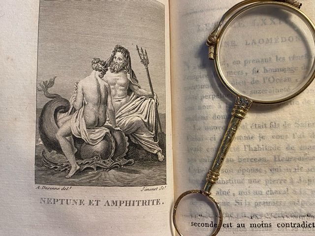 2 antiguos Tomos Ilustrados Mitología 1817