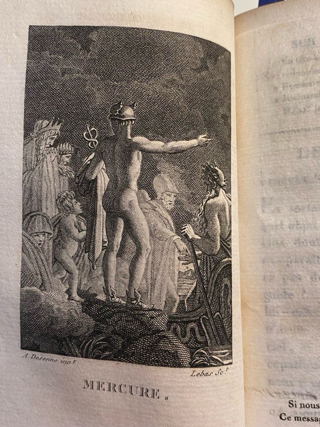 2 antiguos Tomos Ilustrados Mitología 1817