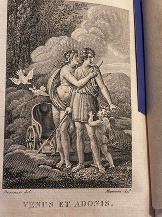 2 antiguos Tomos Ilustrados Mitología 1817