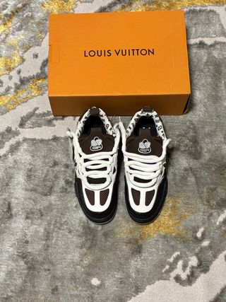 Zapatos Louis Vuitton LV Skate Sneaker Marrón/Blan