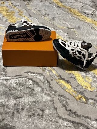Zapatos Louis Vuitton LV Skate Sneaker Marrón/Blan