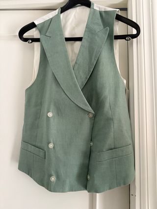 Chaleco verde agua Álvaro Moreno