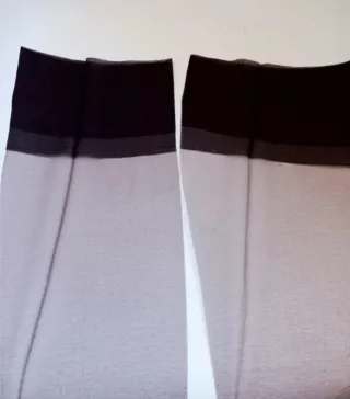 2 x Medias Liguero Janira Marrón/Negro T.L