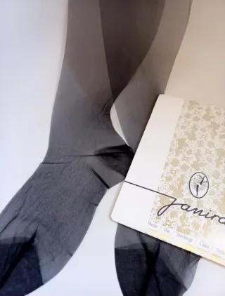 2 x Medias Liguero Janira Marrón/Negro T.L