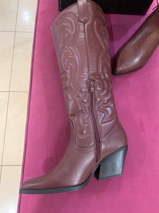 Stivali texani bordeaux