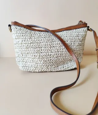 Bolso de paja Mango