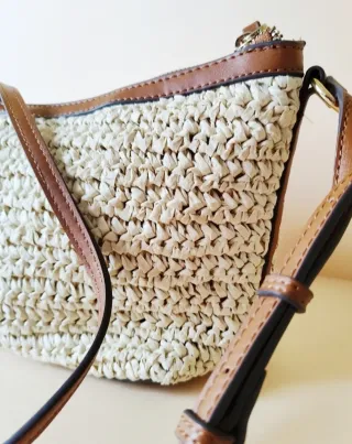 Bolso de paja Mango