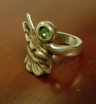 Anillo Plata Uno de 50 Talla 15 Rana