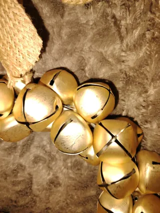 Guirnalda de cascabeles dorados navidad