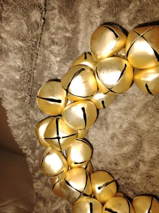 Guirnalda de cascabeles dorados navidad