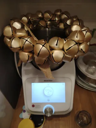 Guirnalda de cascabeles dorados navidad