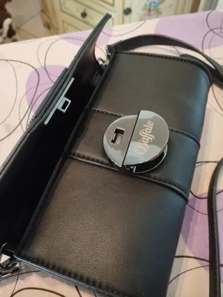 Borsa a Tracolla Buffalo - Nera (Stile Clutch)