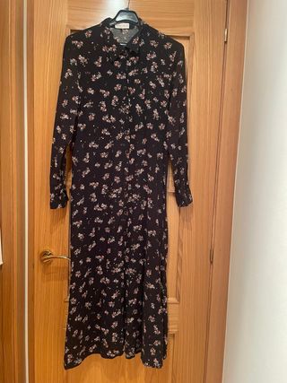 Vestido camisero estampado floral