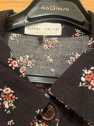 Vestido camisero estampado floral