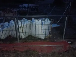 Valla de acero galvanizado y pintado