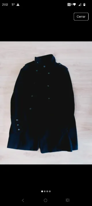 Abrigo Springfield mujer negro