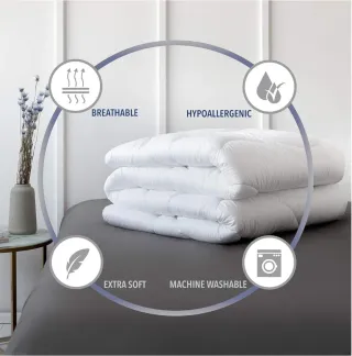 Edredón Blanco Cama 90 cm