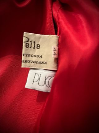 Blazer donna rosso - vera pelle