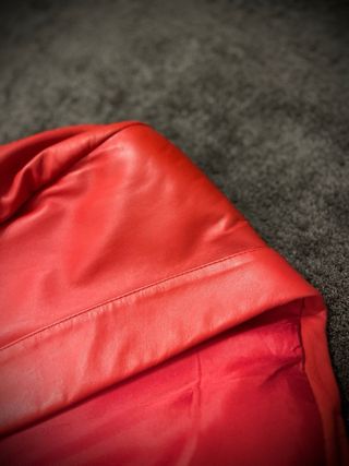 Blazer donna rosso - vera pelle