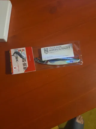 Señuelo Pesca Metal 80g Azul