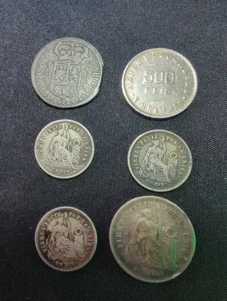 Reservado lote de 6 Monedas