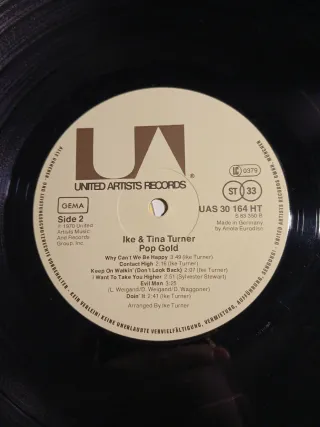 IKE & TINA TURNER-  LP "Pop Gold" - Germany 1970