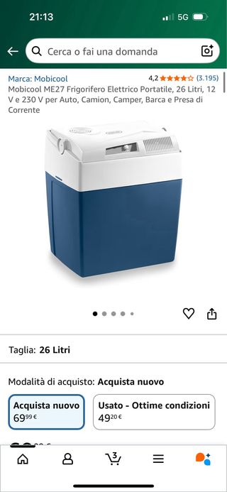 Frigorifero Portatile Mobicool 26 Litri