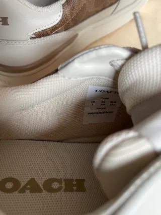 Zapatos Coach Marrones y Blancos