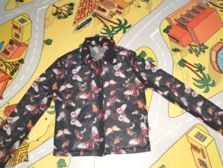 Camisa gasa estampada mariposas
