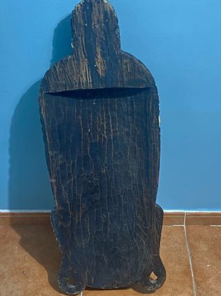 Cabeza Buda Madera Tallada