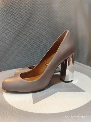 Zapatos de tacón grises T.37