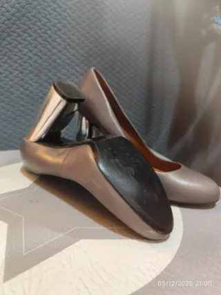 Zapatos de tacón grises T.37