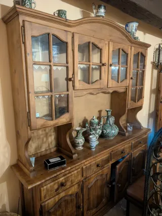 Mueble Salón Cristalera Madera