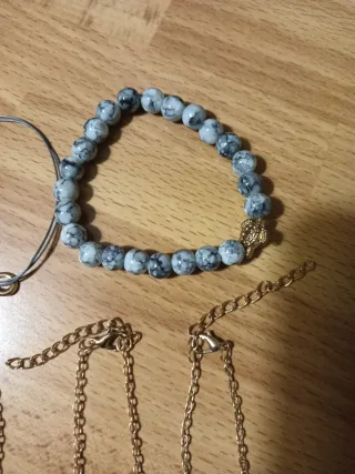 5 bracciali donna oro e grigio