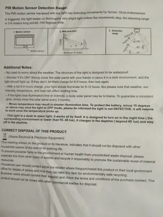 Farola LED, exterior, solar, sensor, resiste clima