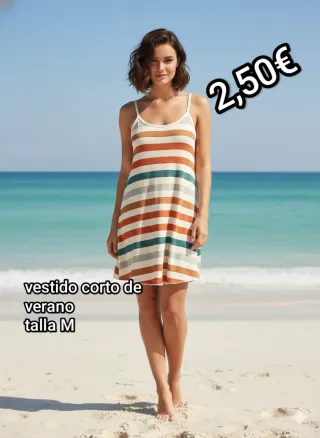 Vestido corto de verano talla M