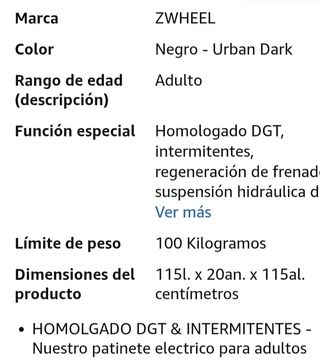 Patinete Eléctrico ZWheell Zfox Max Blanco