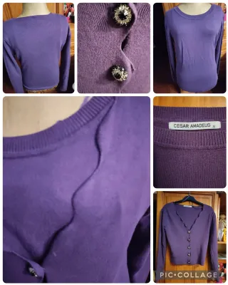 Jersey y Chaqueta César Amadeus Morado Talla S