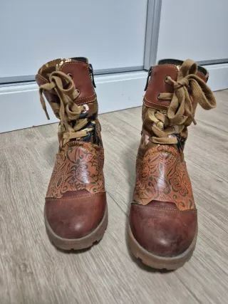 Botas Laura Vita Mujer Marrones Multicolor S