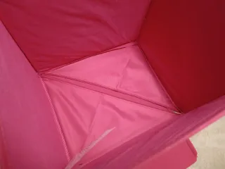 4 Cestas Almacenaje Ikea Rosa Tela.perfecto estado