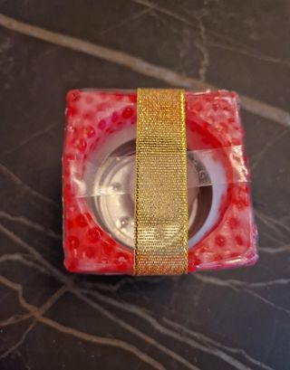 Candela cereria Nicola Muto mis. 7x7 bianca rossa