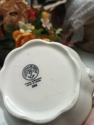Lechera La Cartuja de Sevilla Porcelana