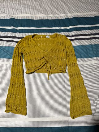 Jersey Bershka crop calado XS