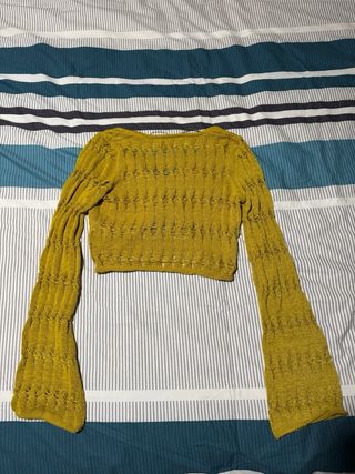 Jersey Bershka crop calado XS