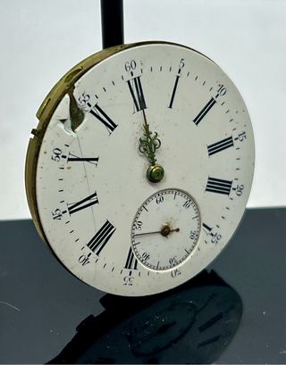 Movimiento reloj antiguo cuello cisne